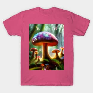 Fungi Tales (4) - Fairy Magic Mushrooms T-Shirt